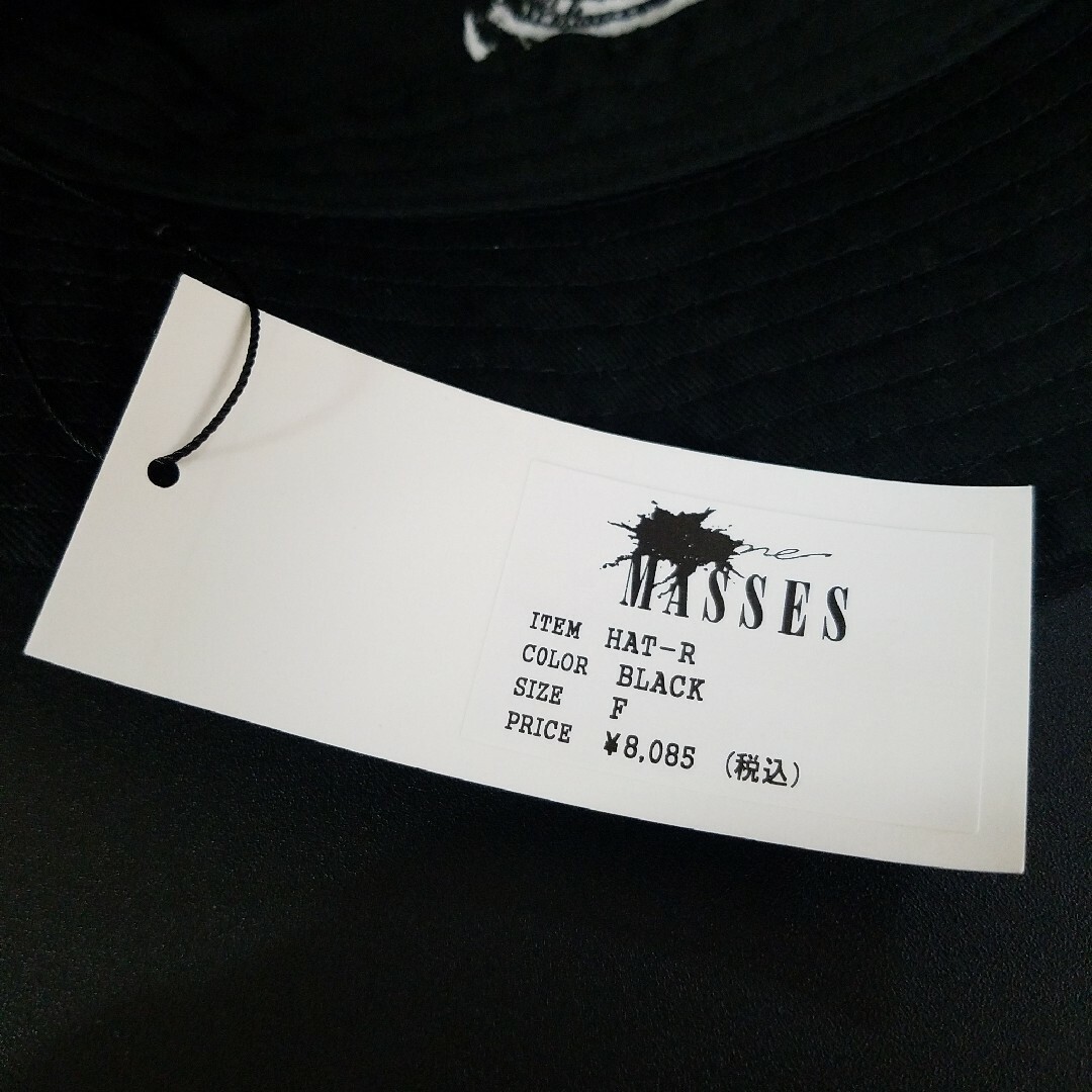 日本製 MASSES HAT-R 刺繍入りバケットハット メンズの帽子(ハット)の商品写真