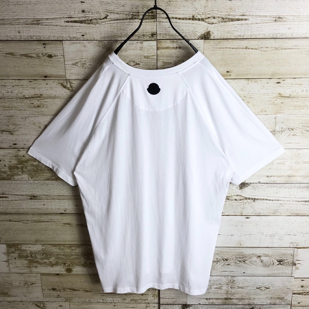 MONCLER(モンクレール)のMONCLER モンクレール tシャツ センター ロゴ ラバーロゴ入り 美品 メンズのトップス(Tシャツ/カットソー(半袖/袖なし))の商品写真