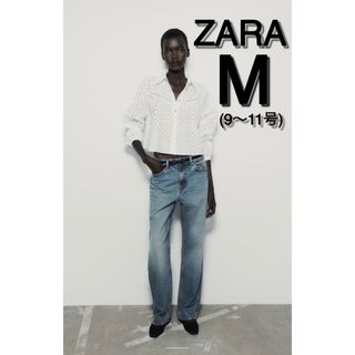 ザラ(ZARA)の【完売商品】 カットワーク　エンブロイダリー　クロップド　シャツ　ホワイト　白(シャツ/ブラウス(長袖/七分))