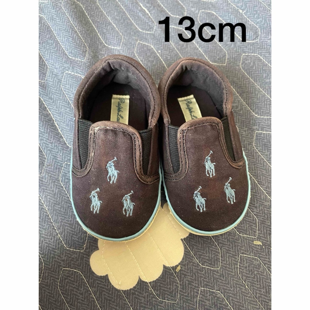 POLO RALPH LAUREN(ポロラルフローレン)の中古　Ralph Lauren ベビーシューズ　13cm キッズ/ベビー/マタニティのベビー靴/シューズ(~14cm)(スリッポン)の商品写真