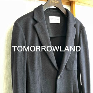 トゥモローランド(TOMORROWLAND)の【美品】TOMORROWLAND ダークネイビー　ウールカシミヤ　ジャケット(テーラードジャケット)