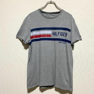 トミーヒルフィガー(TOMMY HILFIGER)のアメリカ古着　トミーヒルフィガー　半袖Tシャツ　プリント　メンズS　E186(Tシャツ/カットソー(半袖/袖なし))