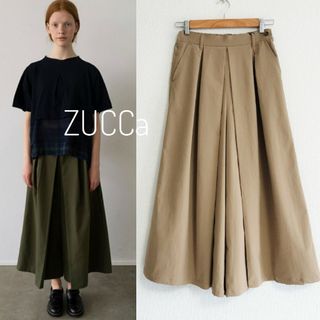 ズッカ(ZUCCa)の新品タグ付き ZUCCa ポリエステルチノ ベージュ S ズッカ(カジュアルパンツ)