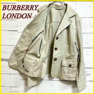 BURBERRY - 【美品】 バーバリーロンドン テーラードジャケット ブルゾン 40 L ベージュ