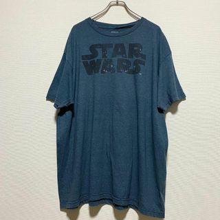 ティービーアンドムービー(TV&MOVIE)のアメリカ古着　STAR WARS　ロゴ　半袖Tシャツ　ビッグサイズ　F51(Tシャツ/カットソー(半袖/袖なし))