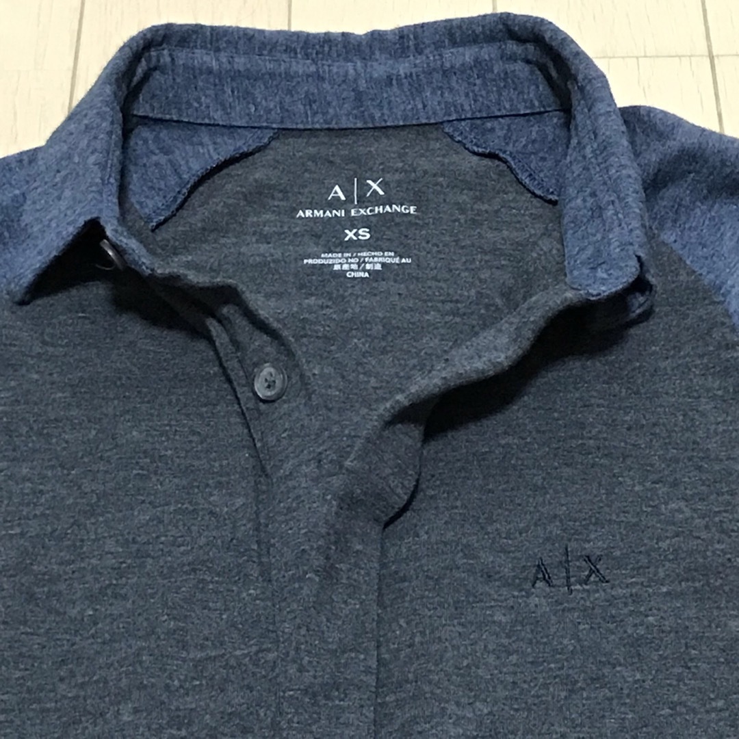 ARMANI EXCHANGE(アルマーニエクスチェンジ)の美品　アルマーニ　エクスチェンジ　ジャージシャツ メンズのトップス(シャツ)の商品写真