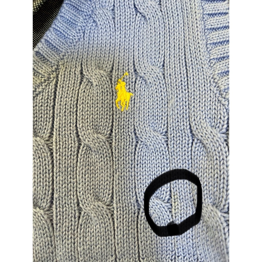 POLO RALPH LAUREN(ポロラルフローレン)のラルフローレン LAUREN ニットベスト　シャツセット キッズ/ベビー/マタニティのキッズ服男の子用(90cm~)(ニット)の商品写真