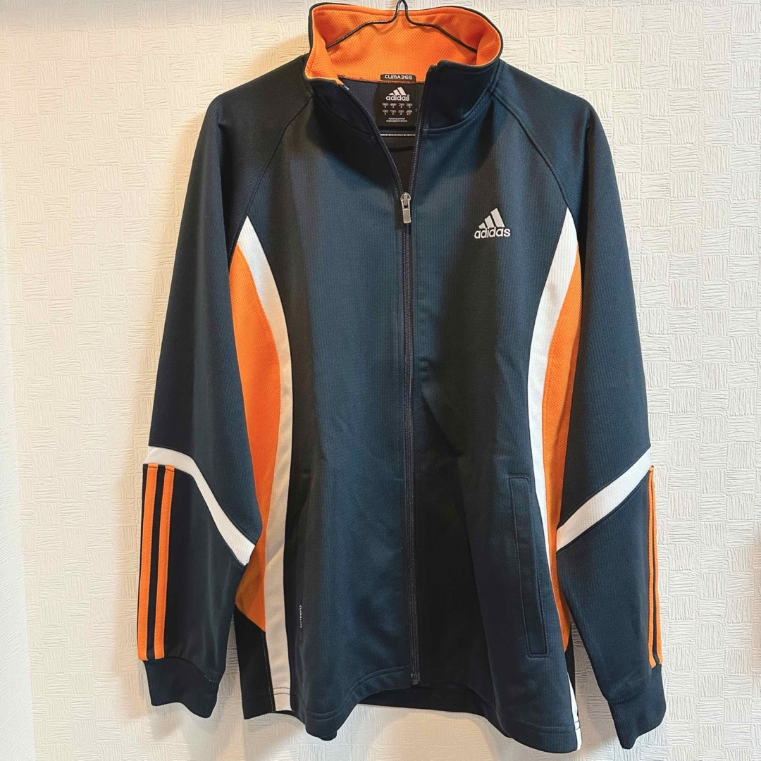 adidas(アディダス)のadidas climalite ネイビー×オレンジ メンズのトップス(ジャージ)の商品写真