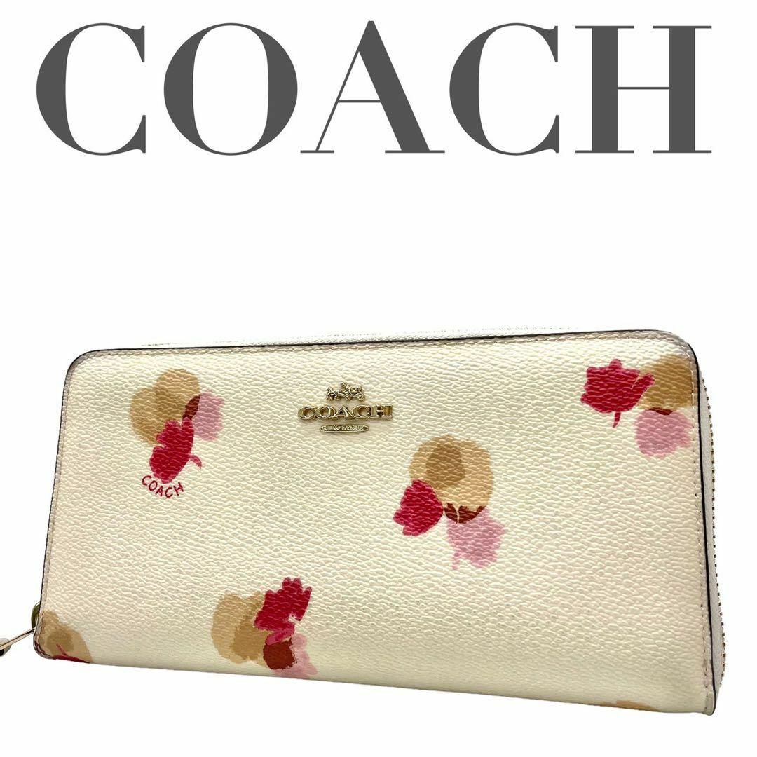 COACH(コーチ)のCOACH コーチ　w1 長財布　F53794 ロングウォレット　総柄　レザー レディースのトップス(Tシャツ(半袖/袖なし))の商品写真