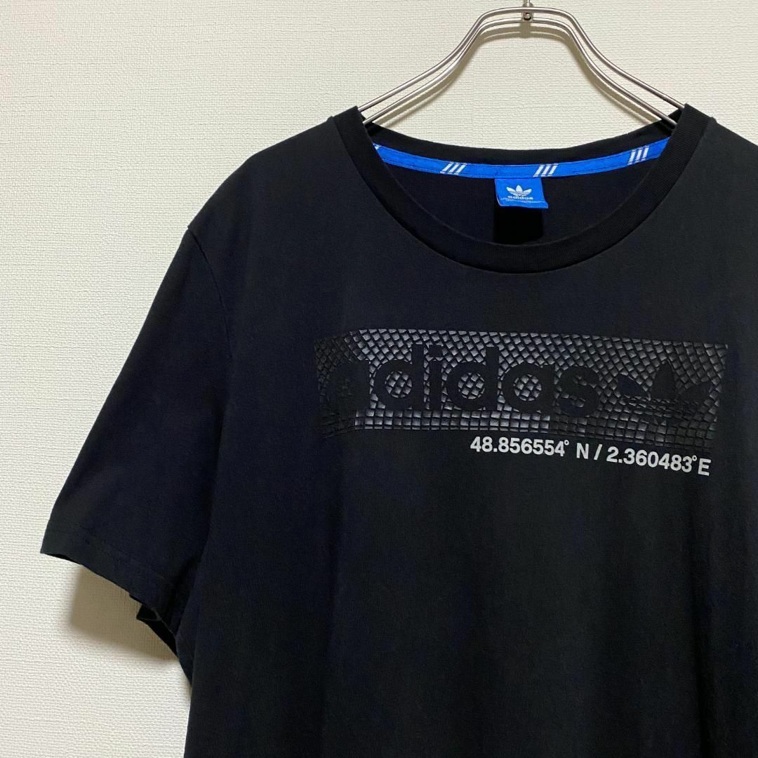 adidas(アディダス)のアメリカ古着　adidas 半袖　Tシャツ　トレフォイル　三つ葉　ロゴ　E321 メンズのトップス(Tシャツ/カットソー(半袖/袖なし))の商品写真