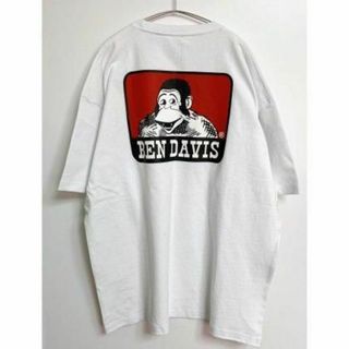 ベンデイビス(BEN DAVIS)のベンデイビス バックプリント 半袖 Tシャツ メンズ 白 ホワイト(Tシャツ/カットソー(半袖/袖なし))