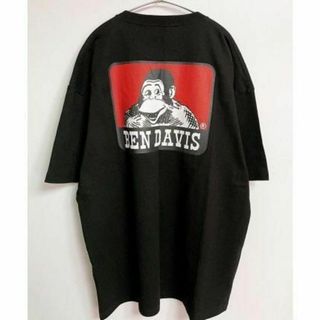 ベンデイビス(BEN DAVIS)のベンデイビス バックプリント 半袖 Tシャツ メンズ 黒 ブラック(Tシャツ/カットソー(半袖/袖なし))