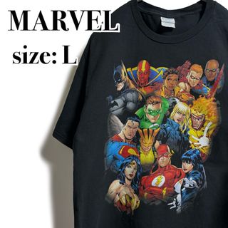 マーベル(MARVEL)のMARVEL マーベル ジャスティスリーグ アメコミ キャラ プリント ムービー(Tシャツ/カットソー(半袖/袖なし))