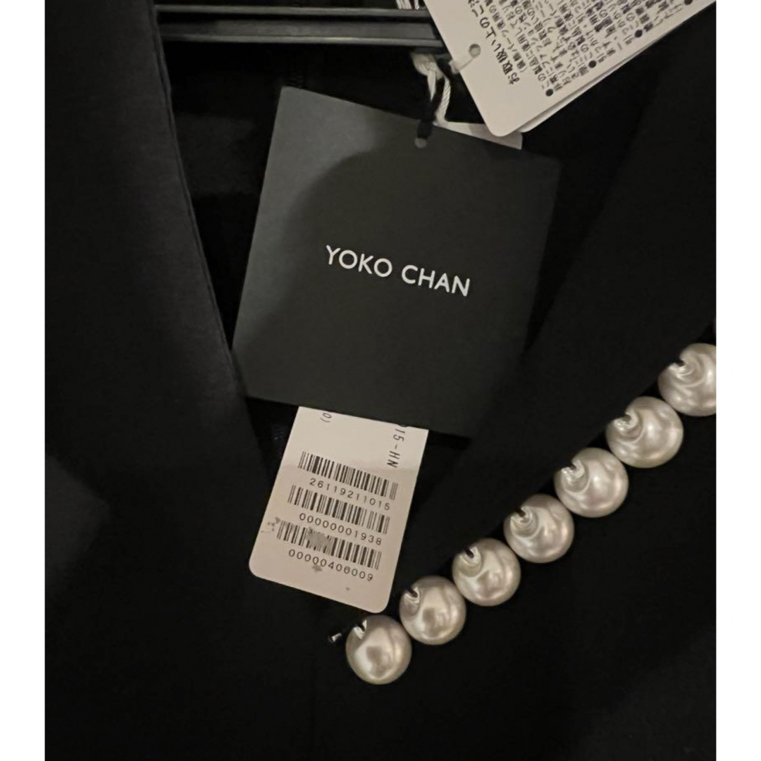 YOKO CHAN(ヨーコチャン)の新品yokochanヨーコチャン　フレアスリーブパールスリットラインブラウス レディースのトップス(シャツ/ブラウス(半袖/袖なし))の商品写真