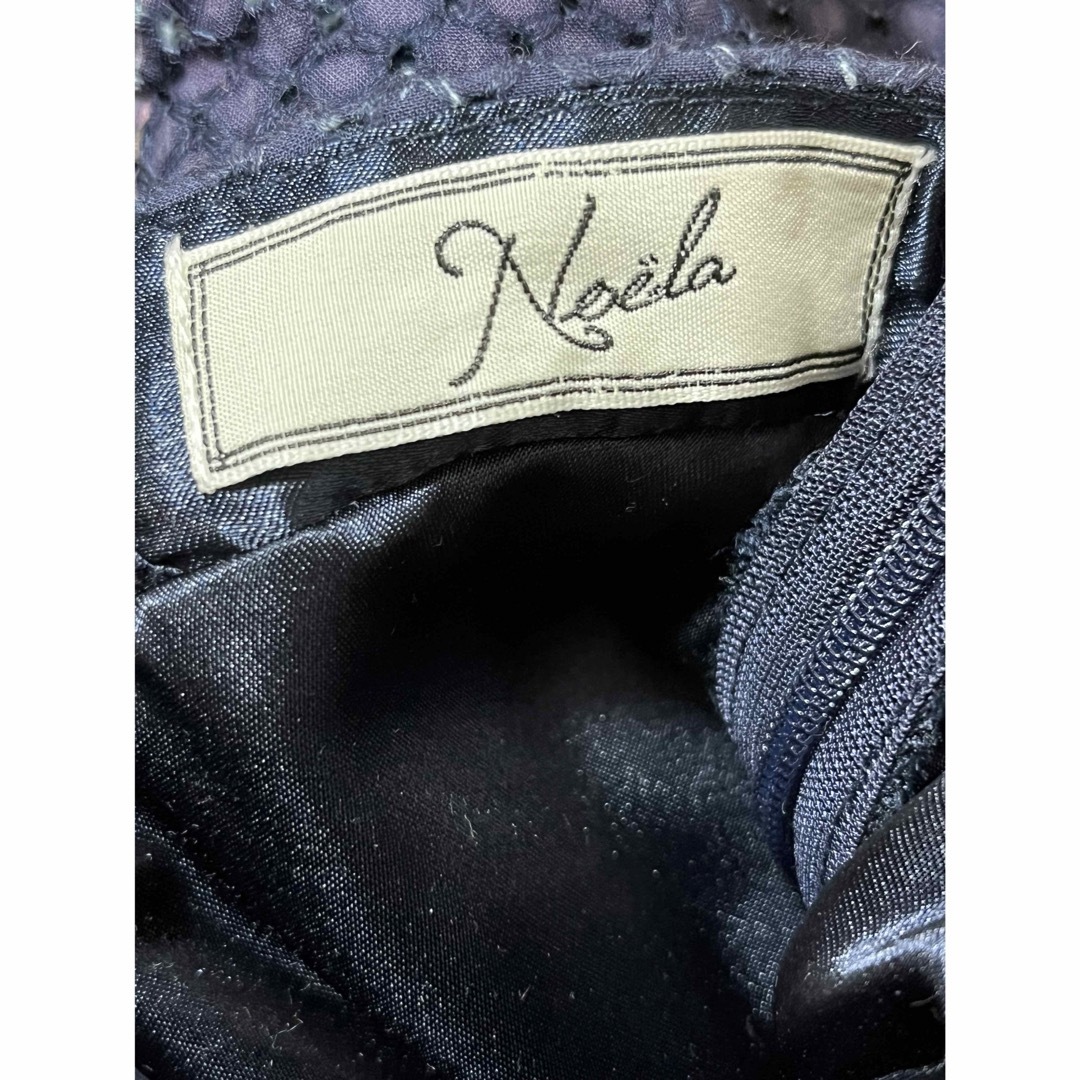 Noela(ノエラ)のNoela 花柄フレアスカート　ノエラ　ネイビー レディースのスカート(ひざ丈スカート)の商品写真