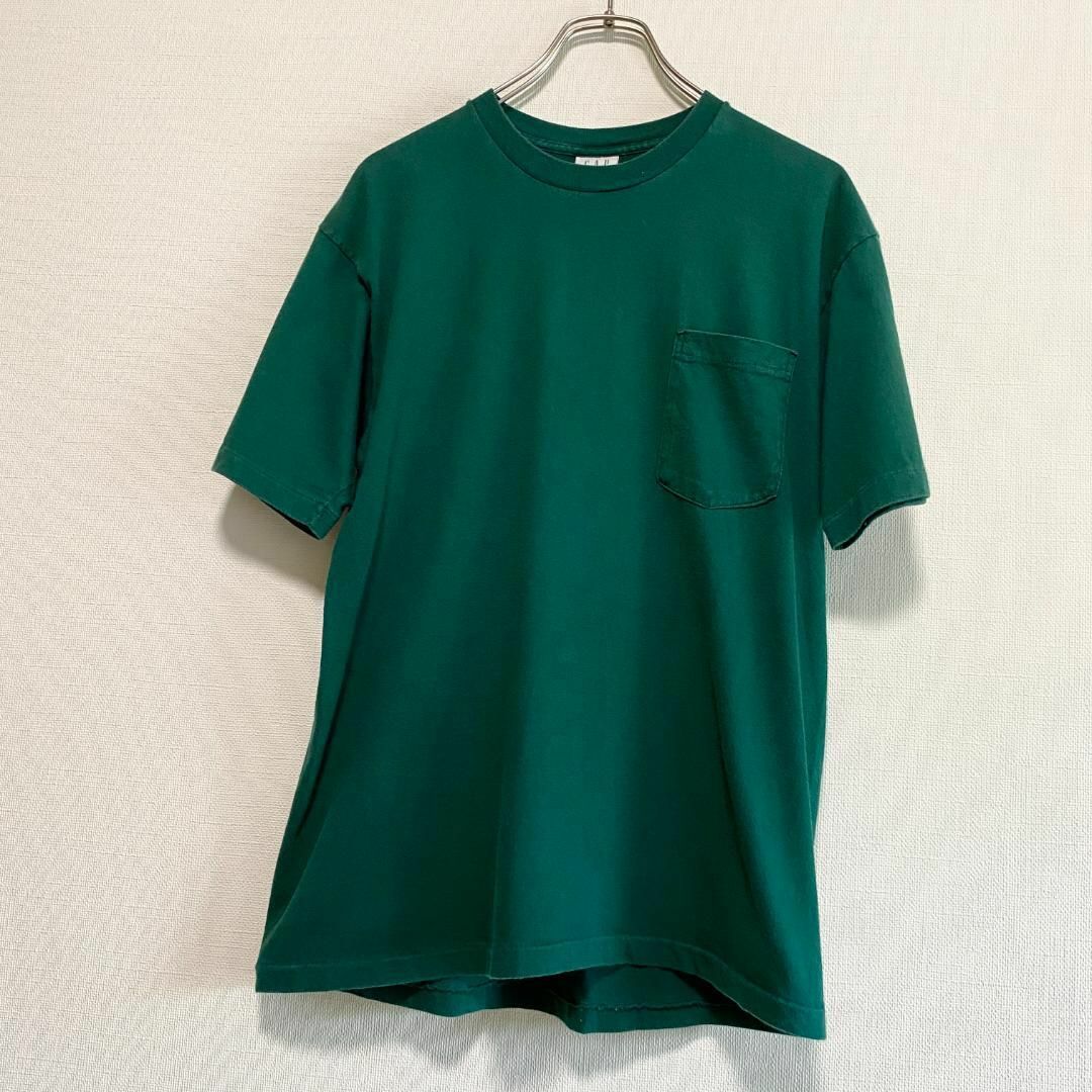 GAP(ギャップ)のアメリカ古着　オールドギャップ　90s シングルステッチ　半袖　Tシャツ　無地 メンズのトップス(Tシャツ/カットソー(半袖/袖なし))の商品写真