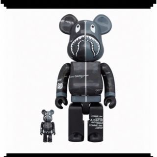 ベアブリック(BE@RBRICK)のBE@RBRICK BAPE CDG CAMO SHARK 100% 400%(その他)