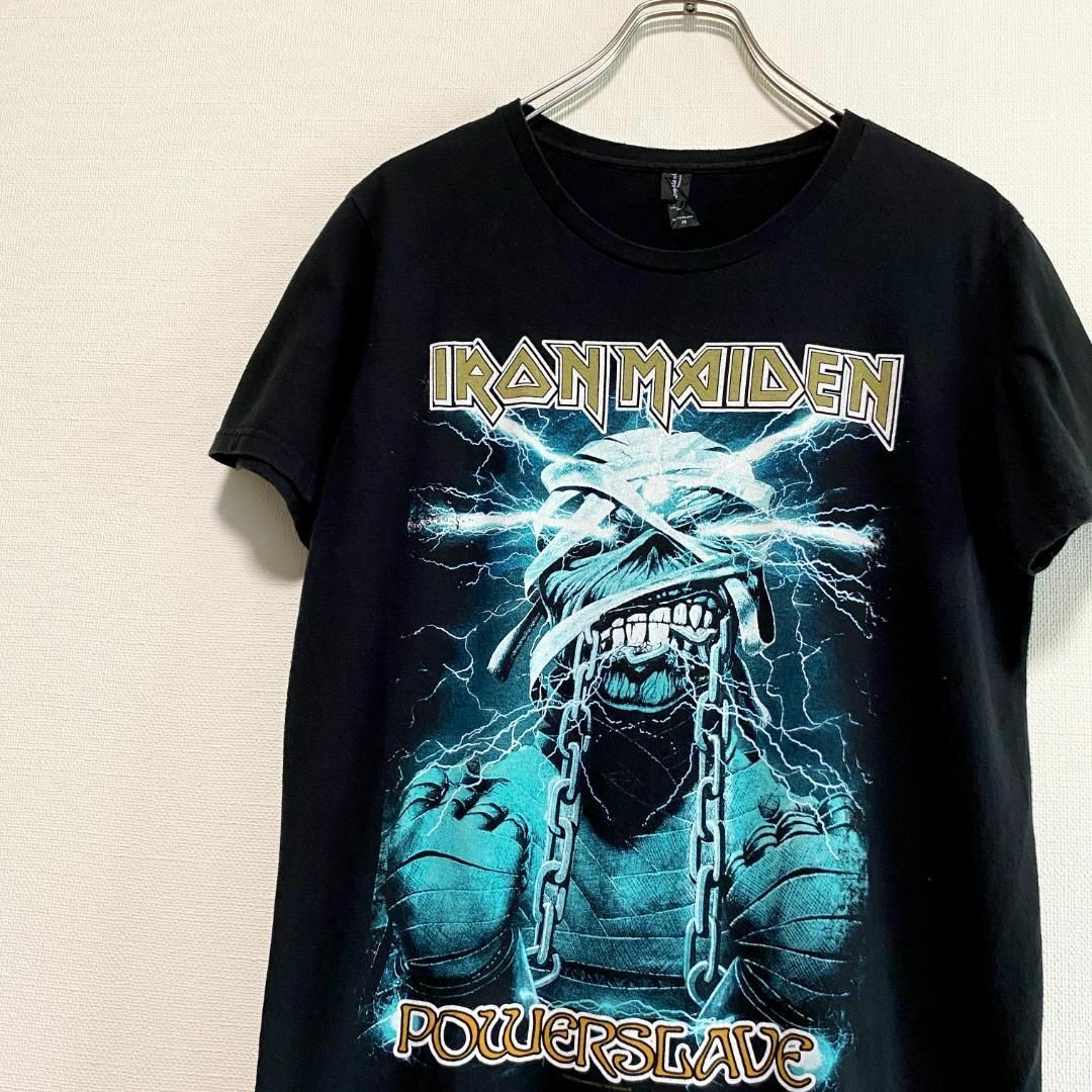 MUSIC TEE(ミュージックティー)のアメリカ古着　アイアンメイデン　IRON MAIDEN　半袖　Tシャツ　バンT メンズのトップス(Tシャツ/カットソー(半袖/袖なし))の商品写真