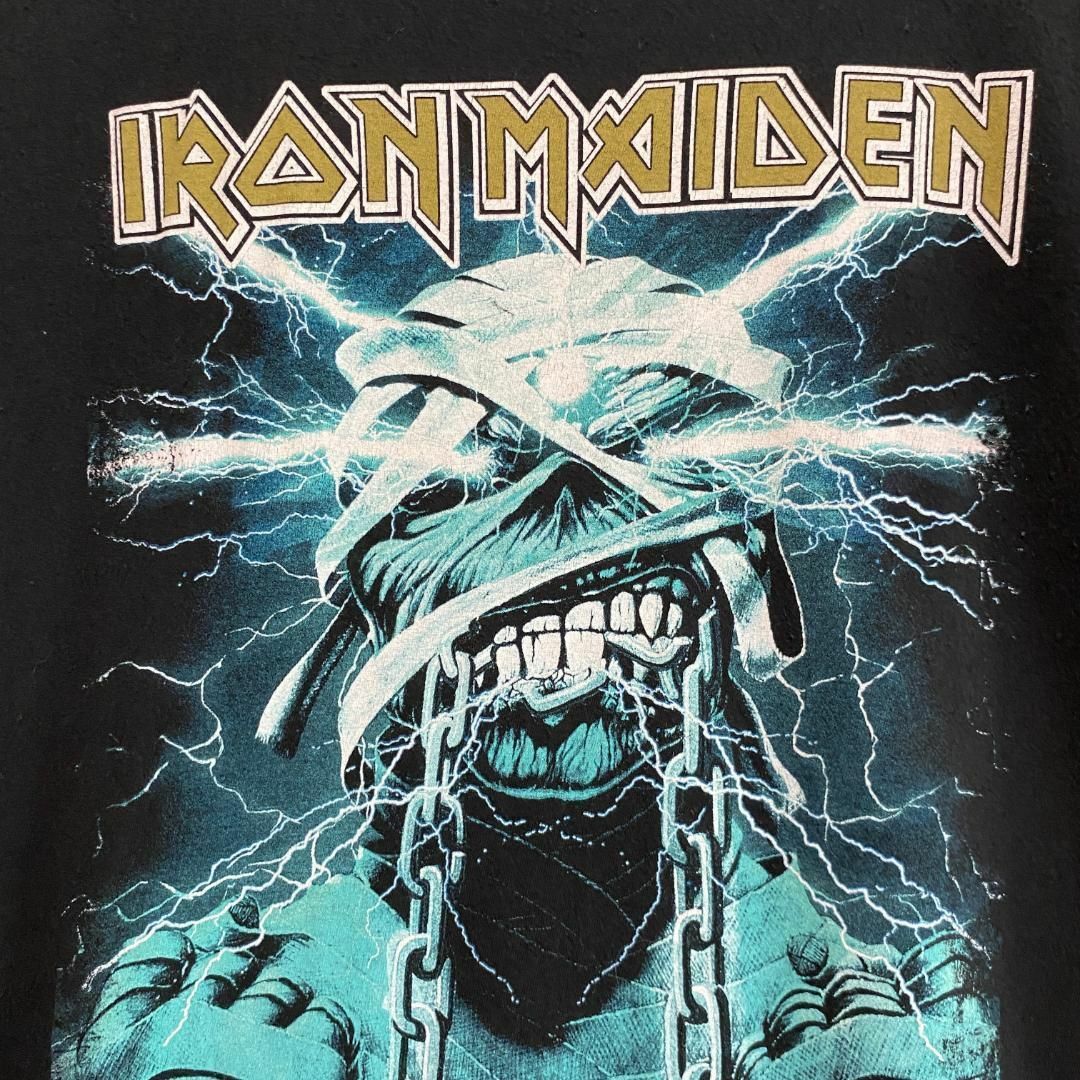 MUSIC TEE(ミュージックティー)のアメリカ古着　アイアンメイデン　IRON MAIDEN　半袖　Tシャツ　バンT メンズのトップス(Tシャツ/カットソー(半袖/袖なし))の商品写真