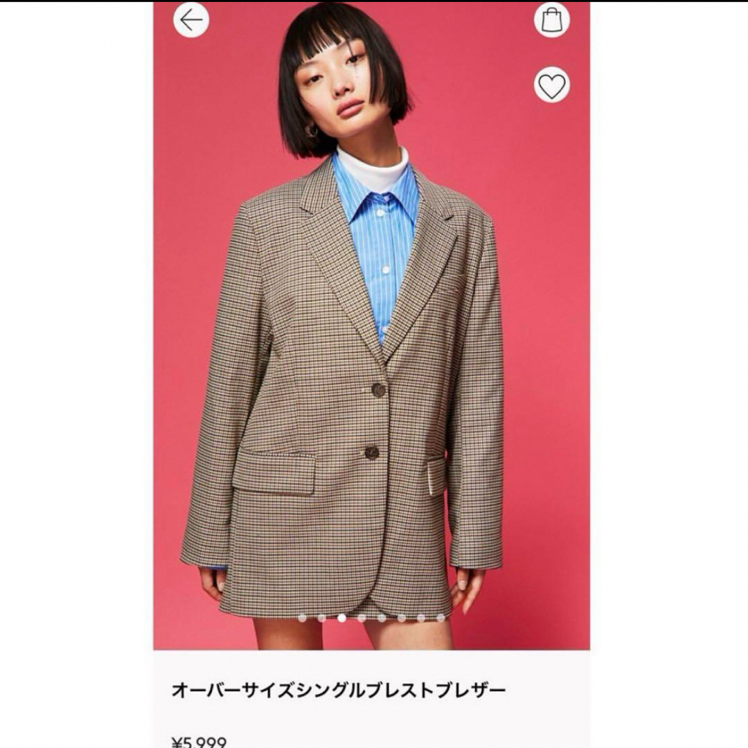 H&M - h&m オーバーサイズシングルブレストブレザーの通販 by choco's