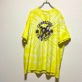 ギルタン(GILDAN)のアメリカ古着　タイダイ　半袖　Tシャツ　ツアーTシャツ　2XL ビッグサイズ(Tシャツ/カットソー(半袖/袖なし))