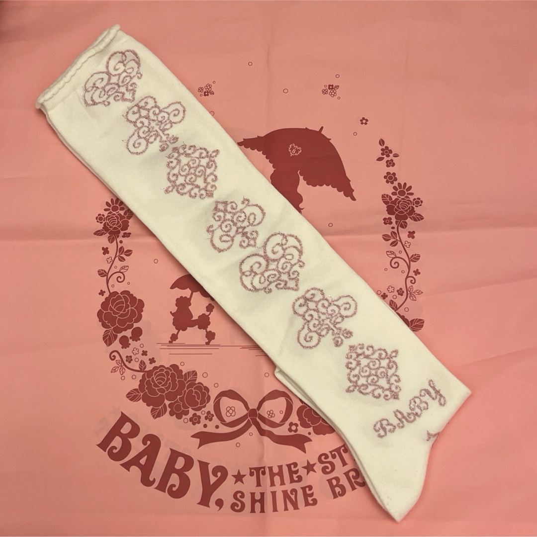 BABY,THE STARS SHINE BRIGHT(ベイビーザスターズシャインブライト)のBABY, THE STARS SHINE BRIGHTオフ白系SC3点セット④ レディースのレッグウェア(ソックス)の商品写真