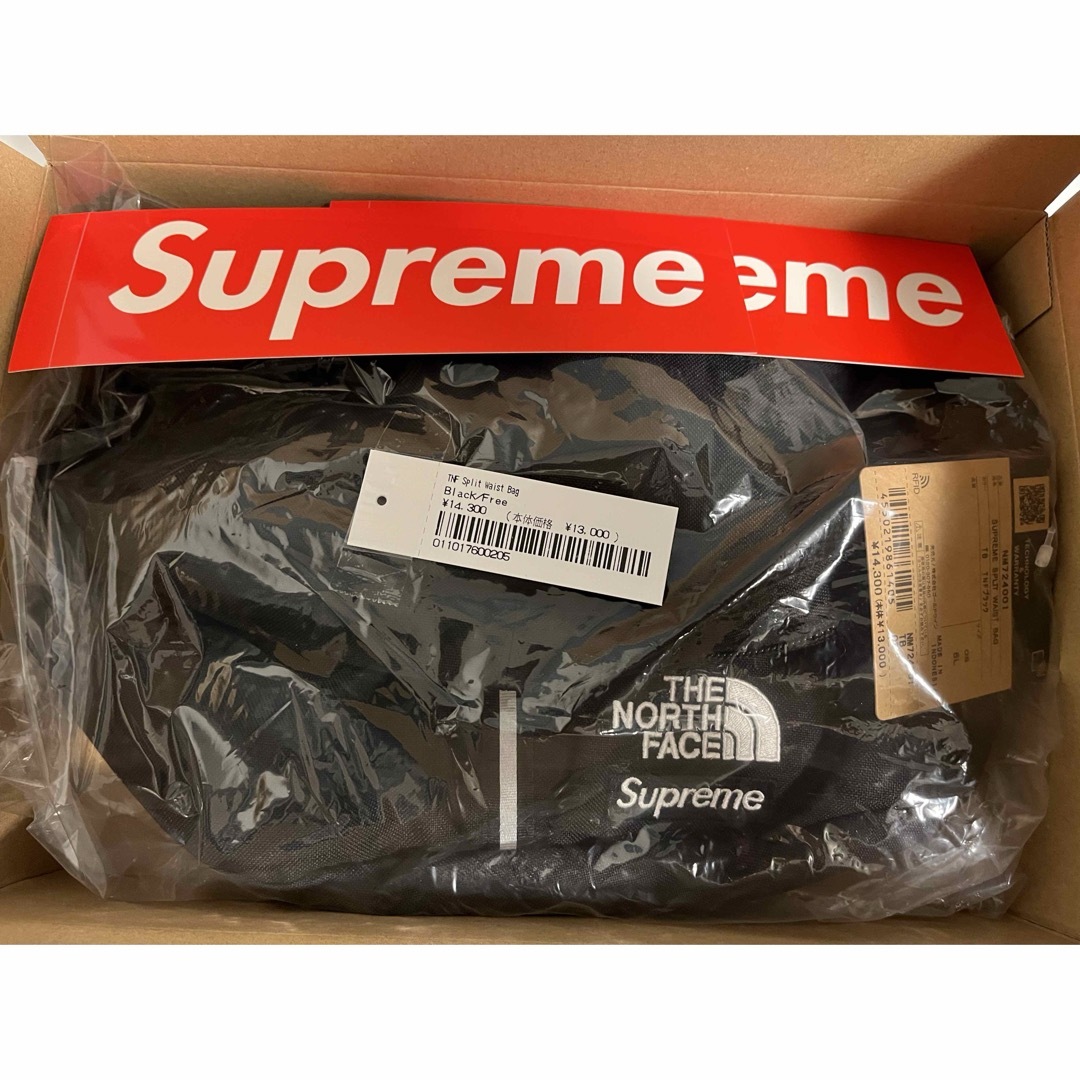 Supreme(シュプリーム)のSupreme The North Face Split Waist Bag 黒 メンズのバッグ(ウエストポーチ)の商品写真