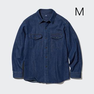 ユニクロ(UNIQLO)のユニクロ デニムオーバーサイズシャツ M(シャツ)