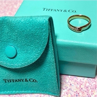 ティファニー(Tiffany & Co.)の【美品】 Tiffany オープンハート 指輪 リング K18RG ティファニー(リング(指輪))