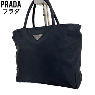 プラダ(PRADA)の✨美品　PRADA プラダ　ハンドバッグ　ブラック　黒　テーストナイロン　手提げ(ハンドバッグ)