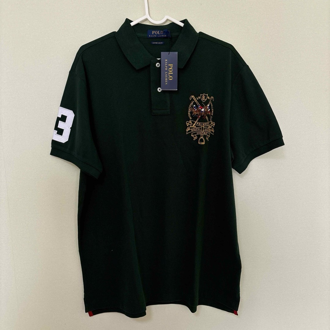 POLO RALPH LAUREN(ポロラルフローレン)の新品タグ付き　ポロラルフローレン　刺繍ポロシャツ　Lサイズ メンズのトップス(ポロシャツ)の商品写真