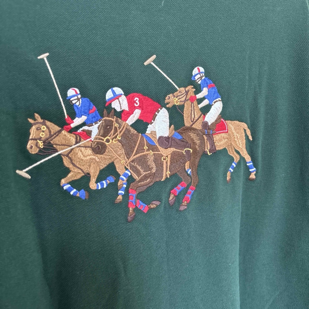 POLO RALPH LAUREN(ポロラルフローレン)の新品タグ付き　ポロラルフローレン　刺繍ポロシャツ　Lサイズ メンズのトップス(ポロシャツ)の商品写真