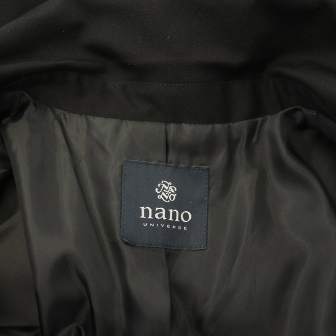 nano・universe(ナノユニバース)のナノユニバース 23AW ダブルオーバージャケット テーラード 総裏地 F 黒 レディースのジャケット/アウター(その他)の商品写真