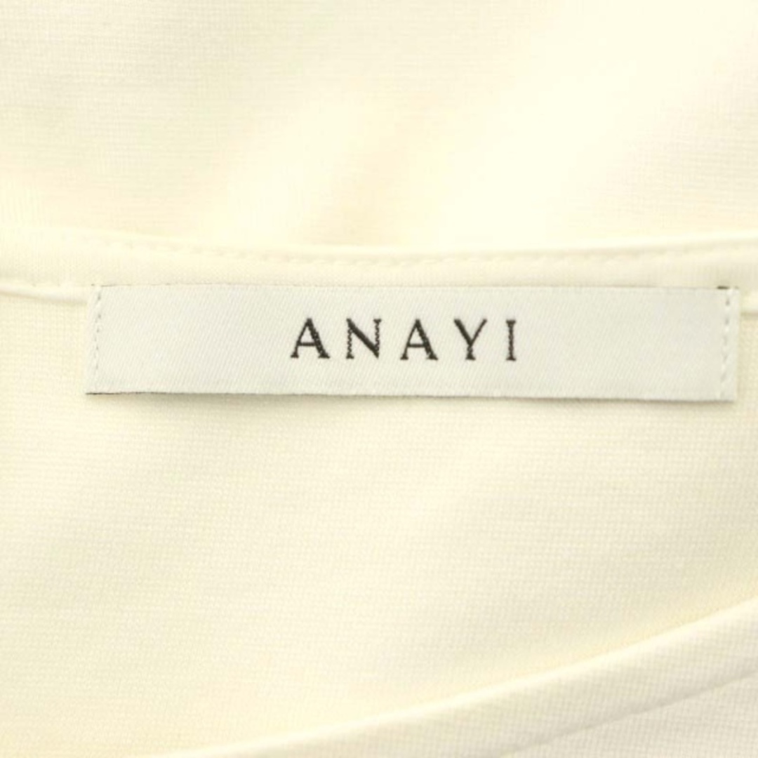 ANAYI(アナイ)のアナイ ANAYI 袖切り替え 長袖 ブラウス プルオーバー シアー 38 白 レディースのトップス(シャツ/ブラウス(長袖/七分))の商品写真