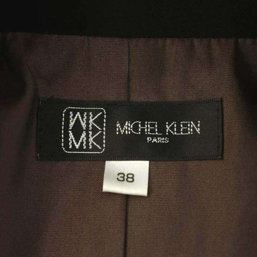 MICHEL KLEIN(ミッシェルクラン)のミッシェルクラン スーツ テーラードジャケット タイトスカート M 36 S 黒 レディースのフォーマル/ドレス(スーツ)の商品写真
