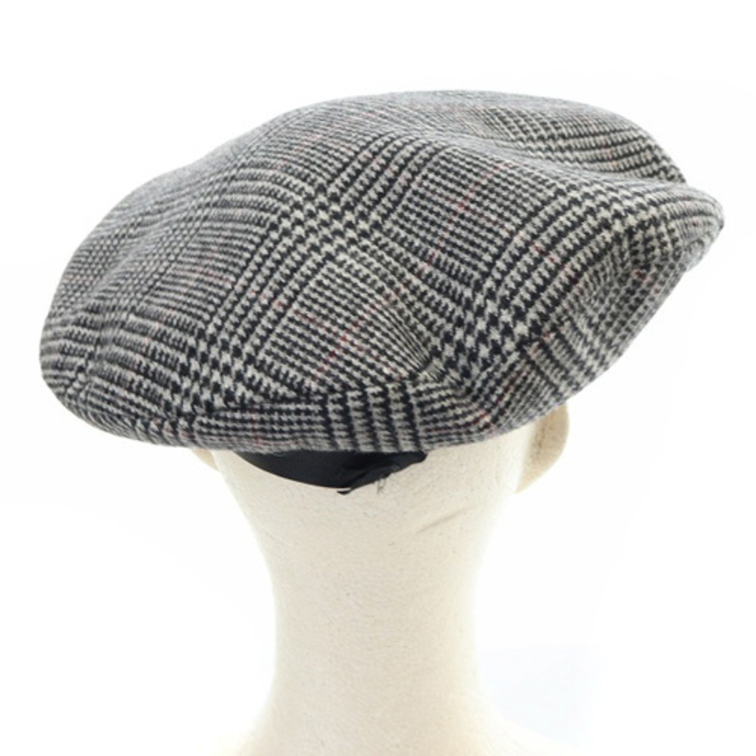 other(アザー)のロレール グレンチェック ベレー帽 黒 レディースの帽子(ハンチング/ベレー帽)の商品写真