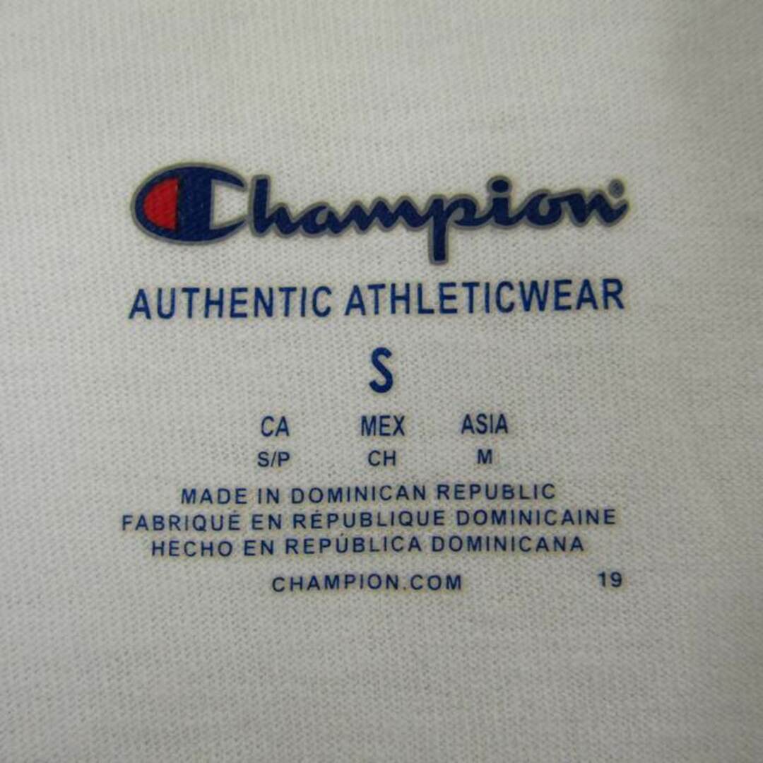 Champion(チャンピオン)のチャンピオン 半袖Tシャツ ワンポイントロゴ スポーツウエア メンズ Sサイズ ホワイト Champion メンズのトップス(Tシャツ/カットソー(半袖/袖なし))の商品写真