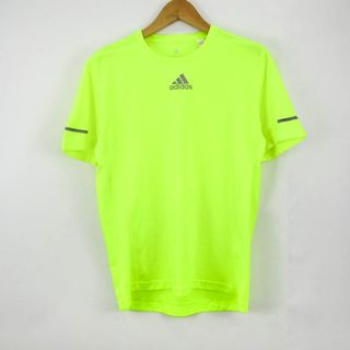 アディダス(adidas)のアディダス 半袖Tシャツ クライマライト ネオンカラー スポーツウエア メンズ Mサイズ イエロー adidas(Tシャツ/カットソー(半袖/袖なし))