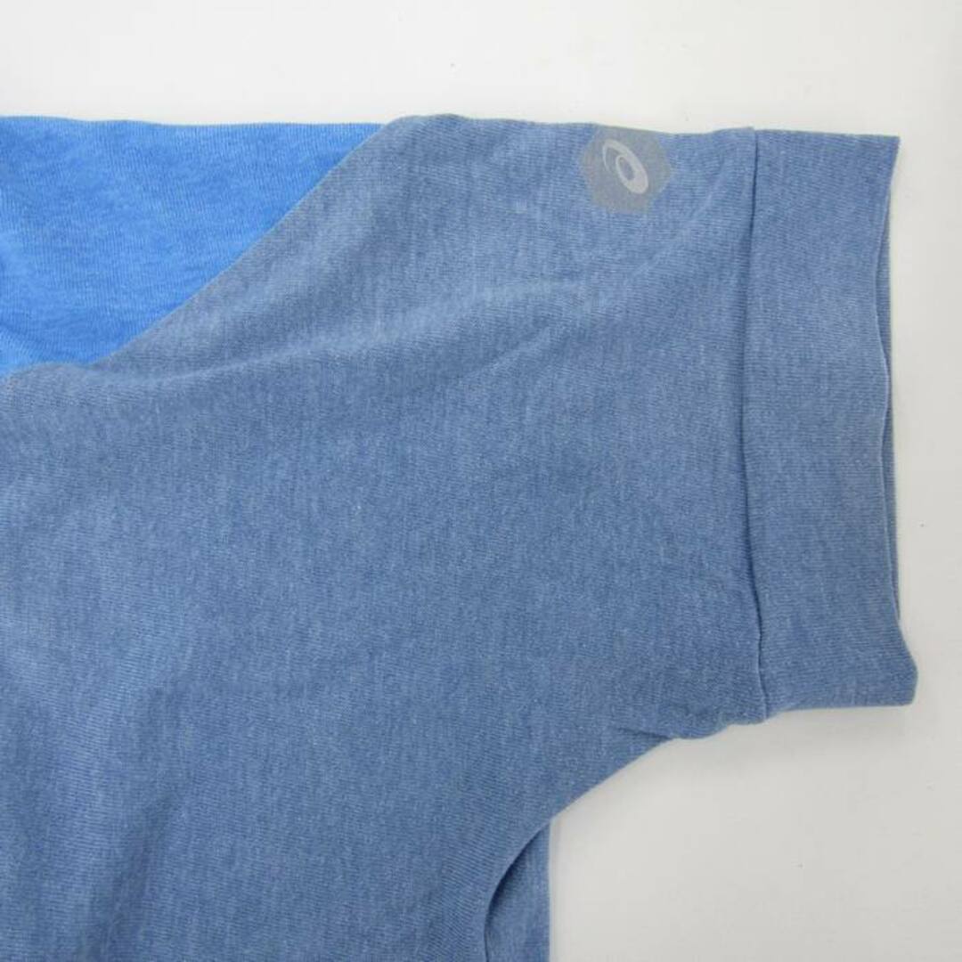 asics(アシックス)のアシックス 半袖Tシャツ バイカラー スポーツウエア メンズ Sサイズ ブルー asics メンズのトップス(Tシャツ/カットソー(半袖/袖なし))の商品写真