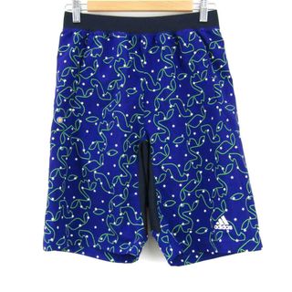 アディダス(adidas)のアディダス ショートパンツ ハーフパンツ 星柄 スポーツウエア メンズ Sサイズ 紺×黒×緑 adidas(ショートパンツ)