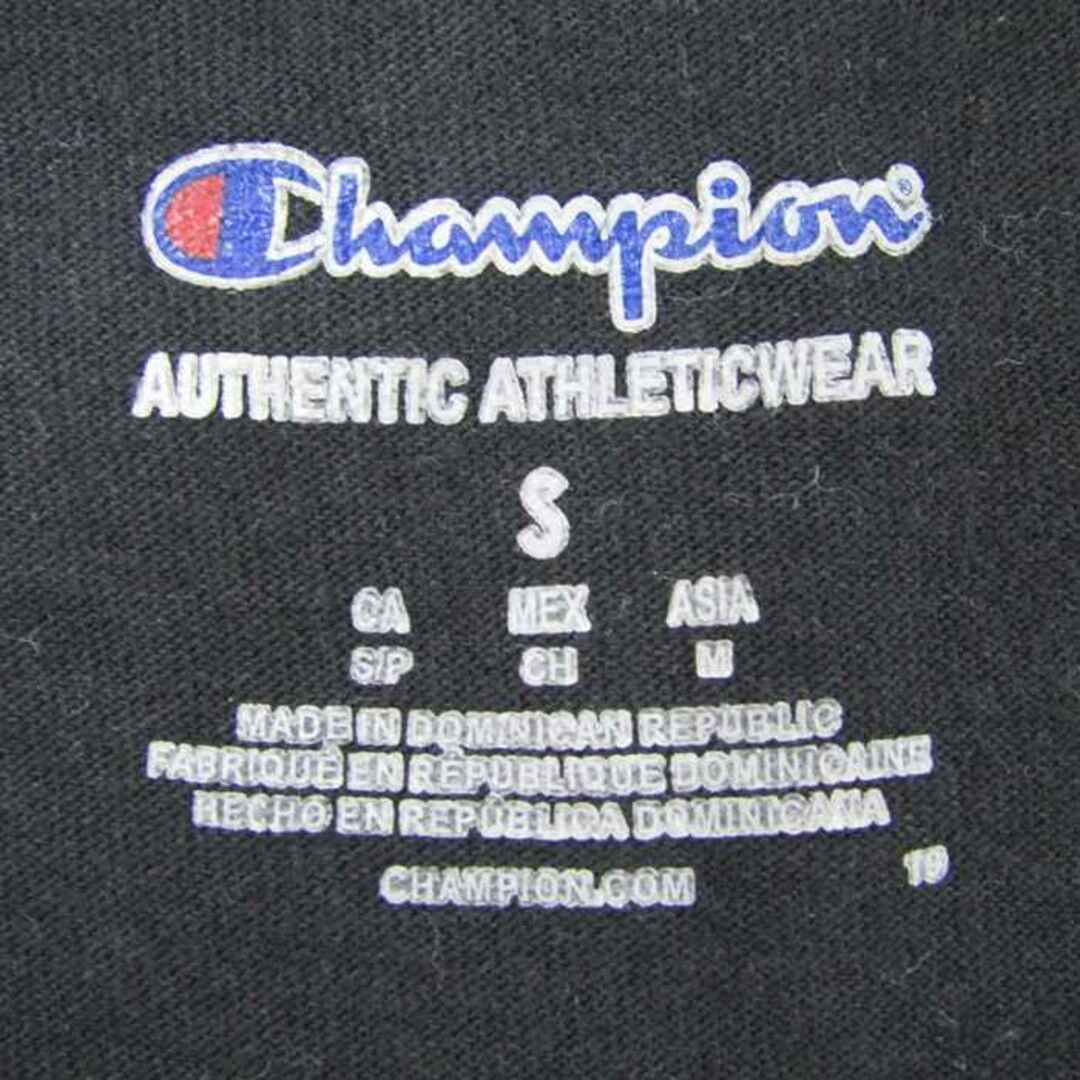 Champion(チャンピオン)のチャンピオン 半袖Tシャツ 無地 スポーツウエア コットン メンズ Sサイズ ブラック Champion メンズのトップス(Tシャツ/カットソー(半袖/袖なし))の商品写真