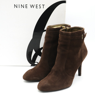 ナインウエスト(NINE WEST)のナインウエスト ショートブーツ スエード ハイヒール シューズ 靴 レディース 7M/24サイズ ブラウン NINE WEST(ブーツ)