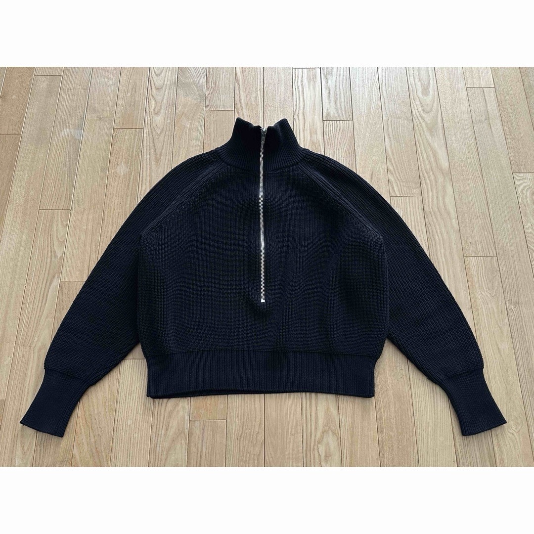BATONER × L´ECHOPPE ハーフジップ フィッシャーマン ニット BATONER × L´ECHOPPE ハーフジップ フィッシャーマン ニット