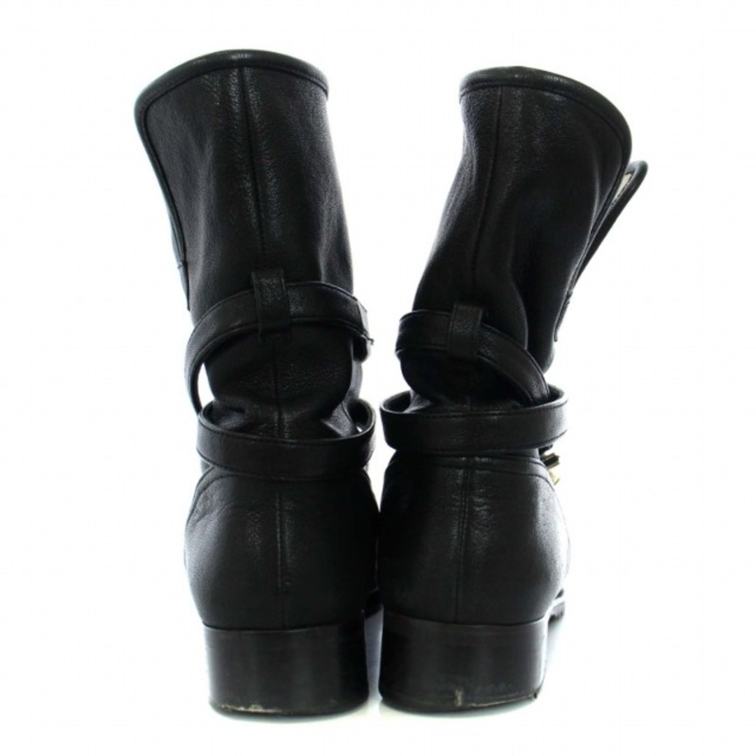 DIANA(ダイアナ)のダイアナ DIANA ショートブーツ ベルト付き レザー 24.5㎝ 黒 レディースの靴/シューズ(ブーツ)の商品写真