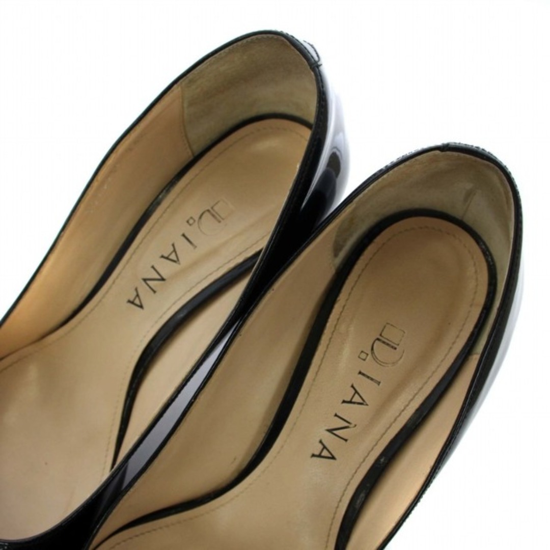 DIANA(ダイアナ)のダイアナ DIANA パンプス ハイヒール エナメル 24.5㎝ 黒 レディースの靴/シューズ(ハイヒール/パンプス)の商品写真