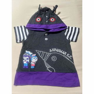 アンパンマンキッズコレクション(ANPANMAN KIDS COLLECTION)のだだんだん  半袖パーカー 90cm(Tシャツ/カットソー)