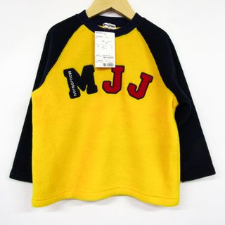 ムージョンジョン スウェット フリース ラグラン袖 日本製 未使用品 キッズ 男の子用 110サイズ オレンジ moujonjon(その他)