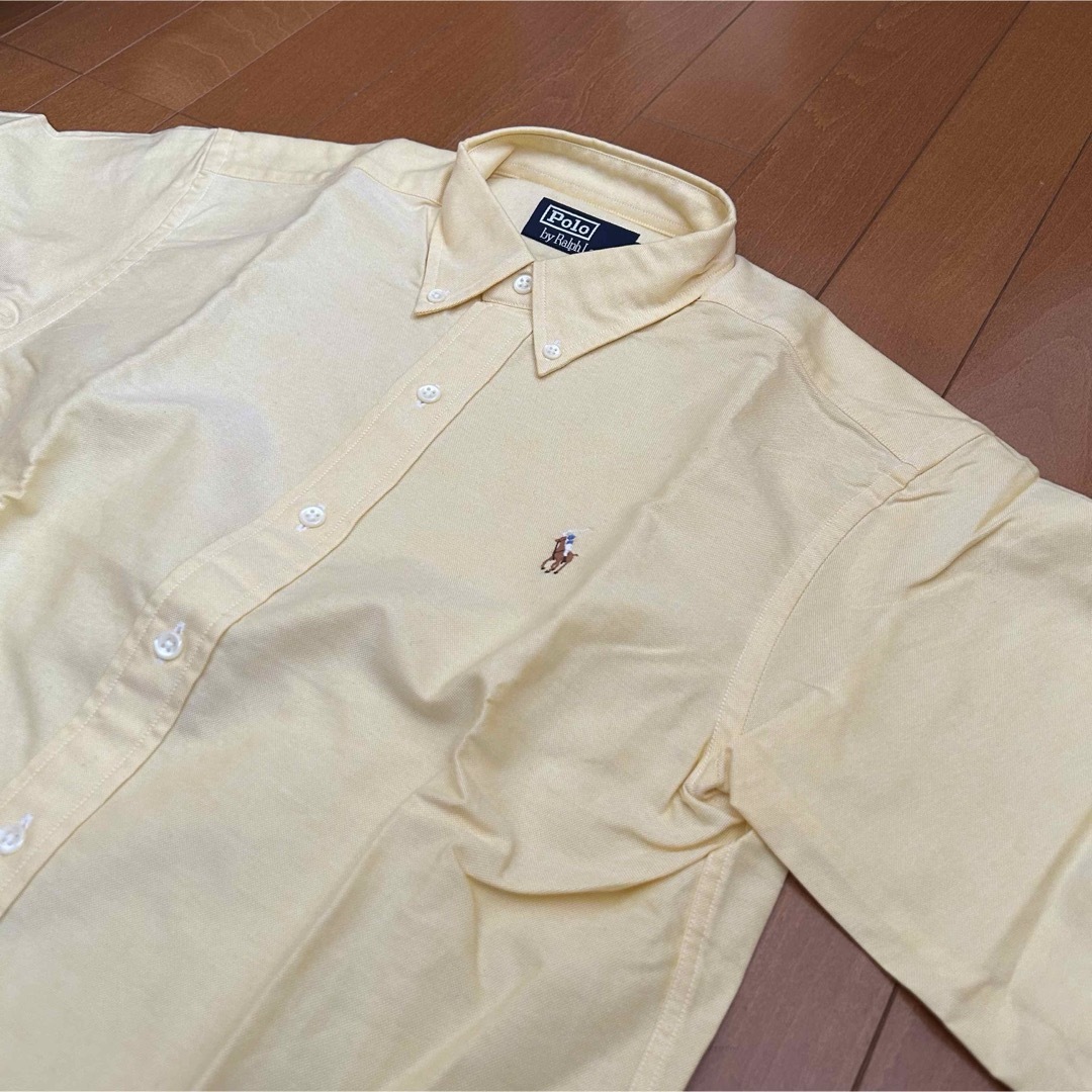 Ralph Lauren(ラルフローレン)の新品 90s POLO Ralph Lauren 長袖BDシャツ イエロー メンズのトップス(シャツ)の商品写真