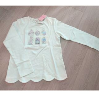 メゾピアノ(mezzo piano)の＊新品＊メゾピアノ mezzo piano 裾スカラップトレーナー 140(Tシャツ/カットソー)