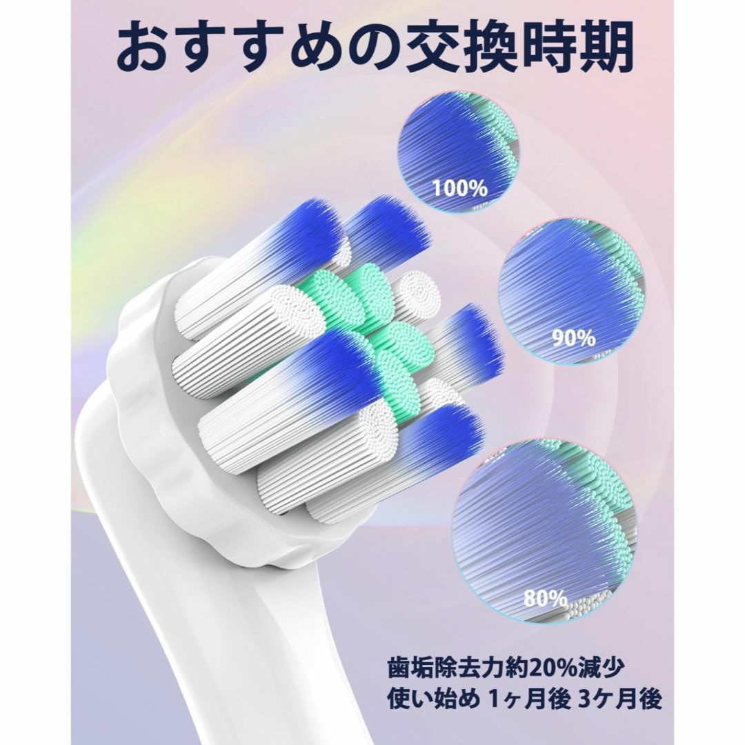 BRAUN(ブラウン)のBRAUN Oral-B iO専用替え歯ブラシ　互換ブラシ／4本セット×2 スマホ/家電/カメラの美容/健康(電動歯ブラシ)の商品写真